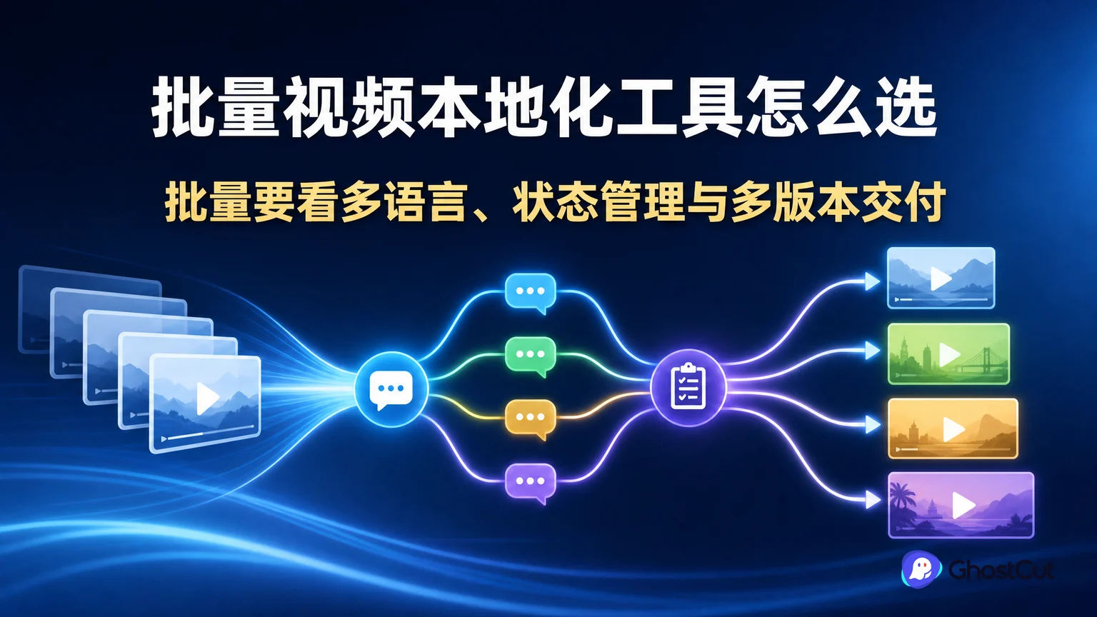 批量视频本地化工具怎么选，才能按集按语言交付？的核心流程与关键关系示意图