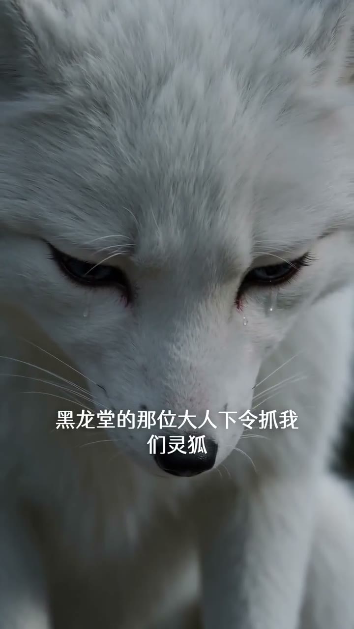 真实短剧画面，字幕提及黑龙堂与灵狐